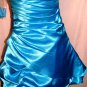 LETS FASHION TEAL GREEN STRAPLESS SPECIAL OCCASIONS DRESS SIZE, X-SM