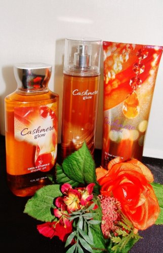 BATH & BODY WORKS CASHMERE GLOW 3 PC TRAVEL BATH SET