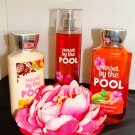 BATH & BODY WORKS SUNSET BY THE POOL 3 PC BATH SET