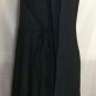 CHATOYANT BLACK LONG SLEEVE WRAP DRESS SIZE MED