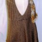 MYSTREE OLIVEGREEN SLEEVELESS FUR TRIM VEST SIZE SM