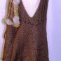 MYSTREE OLIVEGREEN SLEEVELESS FUR TRIM VEST SIZE SM