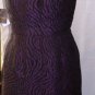 JUST TAYLOR PURPLE SLEEVELESS JACQUARD EVENING DRESS SIZE SM