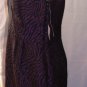 JUST TAYLOR PURPLE SLEEVELESS JACQUARD EVENING DRESS SIZE SM