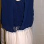 GRACIA SLEEVELESS NAVY TOP & BEIGE BOTTOM TUNIC DRESS SIZE SM, MED, LG