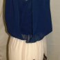 GRACIA SLEEVELESS NAVY TOP & BEIGE BOTTOM TUNIC DRESS SIZE SM, MED, LG