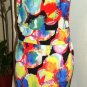SYMPHONY SLEEVELESS MULTI-COLOR PRINT DRESS SIZE 2XL