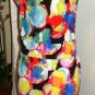 SYMPHONY SLEEVELESS MULTI-COLOR PRINT DRESS SIZE 2XL