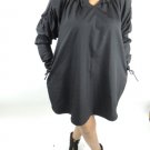 GRACIA BLACK LONG SLEEVE TUNIC SIZE MED, LG GRACIA BLACK LONG SLEEVE TUNIC SIZE MED, LG