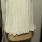 GRACIA SLEEVELESS WHITE SHEER TOP W/ FLOWER DECORATED NECKLINE SIZE MED