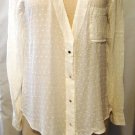 BEULAH OFF WHITE LONG SLEEVE BLOUSE SIZES SM, MED, LG BEULAH OFF WHITE LONG SLEEVE BLOUSE SIZES SM, MED, LG