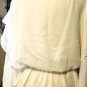 GRACIA WHITE MINI PEARLS LONG SLEEVE TOP SIZE MED, LG
