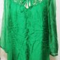 MIILLA GREEN EMBROIDERED TUNIC TOP SIZE SM, LG