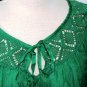 MIILLA GREEN EMBROIDERED TUNIC TOP SIZE SM, LG
