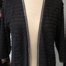 H & M BLACK CARDIGAN W/ SLIVER BEADING SIZE MED
