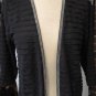 H & M BLACK CARDIGAN W/ SLIVER BEADING SIZE MED