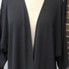 VERONICA M SHEER BLACK CARDIGAN JACKET SIZE MED, LG VERONICA M SHEER BLACK CARDIGAN JACKET SIZE MED, LG