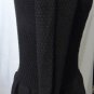 GRACIA BLACK LONG SLEEVE PEPLUM SWEATER DRESS SIZES SM