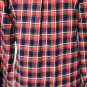 HOT & DELICIOUS RED/BLACK/WHITE PLAID FLANNEL SHIRT SIZE MED