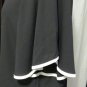 VERONICA M BLACK W/ WHITE TRIMMED KIMONO SLEEVE TOP SIZE MED, LG, X-LG