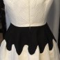 BEULAH SLEEVELESS BLACK & WHITE SKATER DRESS SIZE SM, LG