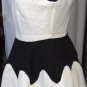BEULAH SLEEVELESS BLACK & WHITE SKATER DRESS SIZE SM, LG