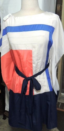 GRACIA SHORT SLEEVE COLOR BLOCK DRESS SIZE SM