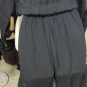 HOT & DELICIOUS BLACK LONG SLEEVE FRONT ZIP JUMPSUIT SIZE SM, MED