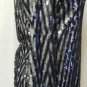 ALBERTO MAKALI ASYMMETRICAL SILVER & BLACK COCKTAIL DRESS SIZE 8, 10