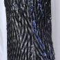 ALBERTO MAKALI ASYMMETRICAL SILVER & BLACK COCKTAIL DRESS SIZE 8, 10