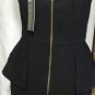 GRACIA STRAPLESS BLACK LACE PEPLUM DRESS SIZE SM, LG
