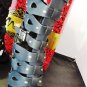 MACHI BLACK HIGH HEEL CAGED STUDDED KNEE-HIGH STRAPPY GLADIATOR SANDAL BOOTS SIZES; 6, 7, 8, 8.5