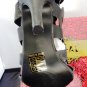 MACHI BLACK HIGH HEEL CAGED STUDDED KNEE-HIGH STRAPPY GLADIATOR SANDAL BOOTS SIZES; 6, 7, 8, 8.5