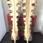 MACHI TAN HIGH HEEL CAGED STUDDED KNEE-HIGH STRAPPY GLADIATOR SANDAL BOOTS SIZES; 6, 8, 8.5