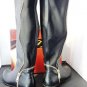 CALIENTE BLK KNEE HIGH RIDER BOOTS SIZE 8, 9, 11