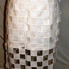 GRACIA WHITE SQUARE DESIGN SKIRT SIZE SM