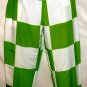 HOT & DELICIOUS GREEN/WHITE SQUARES PANTS SIZES SM, MED