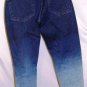 PZI TWO TONE NAVY & LIGHT BLUE DISTRESSED JEANS SIZE 4