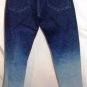 PZI TWO TONE NAVY & LIGHT BLUE DISTRESSED JEANS SIZE 4