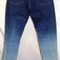 PZI TWO TONE NAVY & LIGHT BLUE DISTRESSED JEANS SIZE 4
