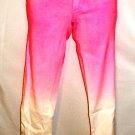 HOT & DELICIOUS DIPPED DYE PINK JEGGINGS SIZE SM, MED