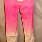 HOT & DELICIOUS DIPPED DYE PINK JEGGINGS SIZE SM, MED