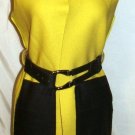 GRACIA URBAN LIME SLEEVELESS LONG-LINE VEST W/ BLACK BELT SIZE SM, MED