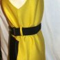 GRACIA URBAN LIME SLEEVELESS LONG-LINE VEST W/ BLACK BELT SIZE SM, MED