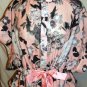 CQBYCQ PINK FLORAL TIE-WAIST TOP SIZE SM, MED