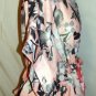 CQBYCQ PINK FLORAL TIE-WAIST TOP SIZE SM, MED