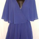 GRACIA NAVY BLUE BATWING SLEEVE ROMPER SIZE, MED