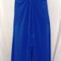 GRACIA RUFFLE SLEEVELESS ROYAL BLUE MAXI DRESS SIZE, L