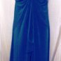 GRACIA RUFFLE SLEEVELESS ROYAL BLUE MAXI DRESS SIZE, L