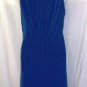 GRACIA RUFFLE SLEEVELESS ROYAL BLUE MAXI DRESS SIZE, L